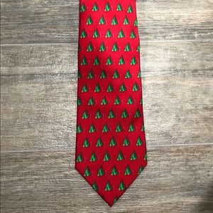 Vineyard Vines Red Glen Arbor Silk Tie, Custom Collection EUC